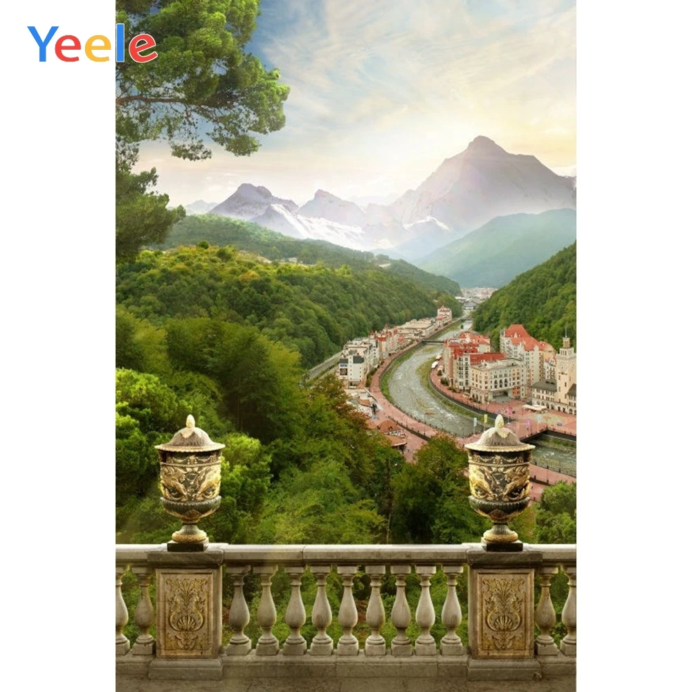 Фон для фотосъемки Yeele с изображением гор и леса|Фон фотосъёмки| |