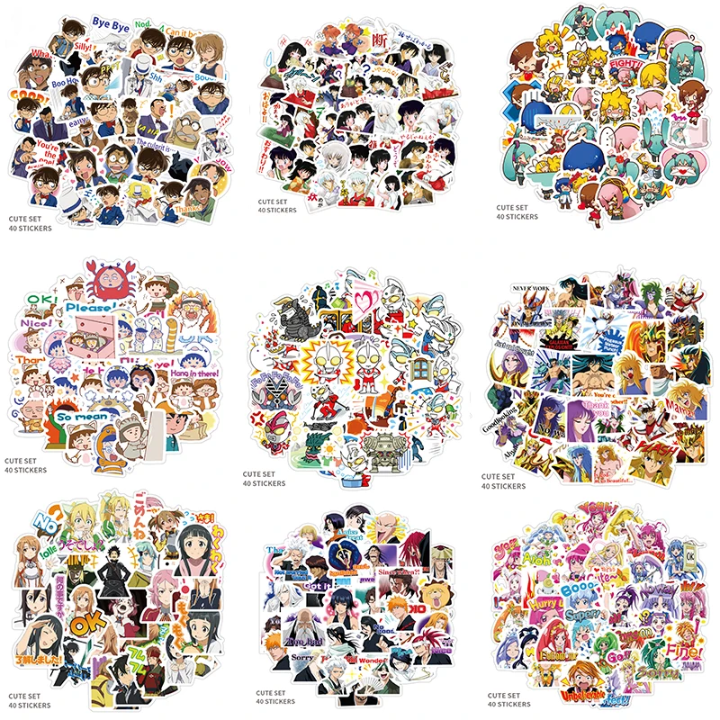 40 новых DIY стикеров классические Мультяшные игрушки стильных водонепроницаемых