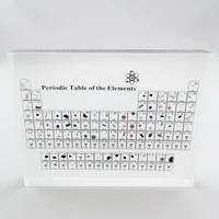 fast free shipping periodic table of elements with 83 kind real stable inside kids teaching tool science gifts new arrival