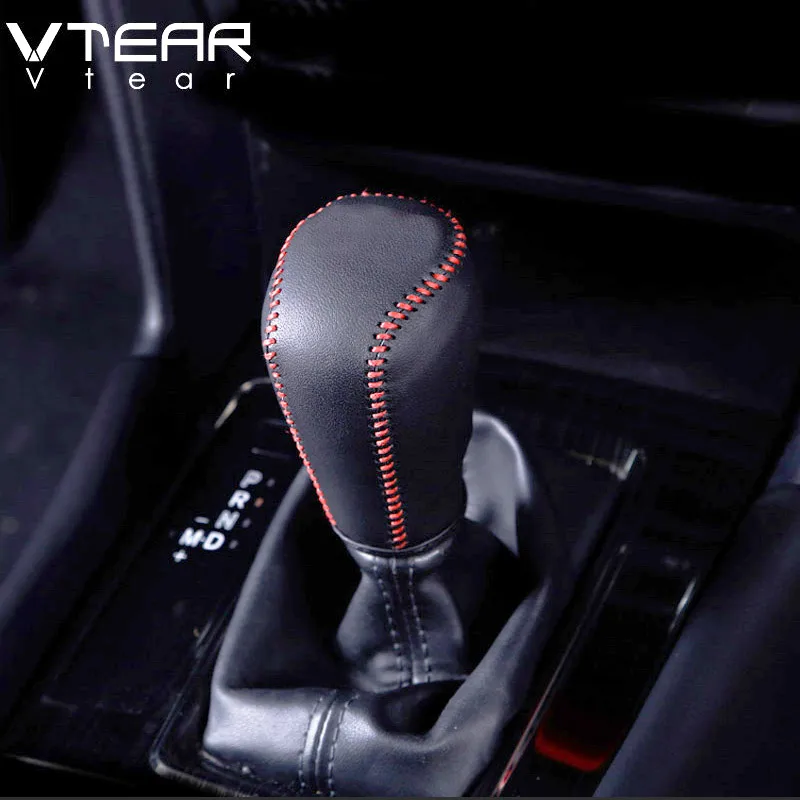 Vtear для Mazda мазда сх5 CX-5, аксессуары, кожаная ручка переключения передач, защитная крышка для интерьера, ремонт автомобиля, Стайлинг MT AT，автотовары
