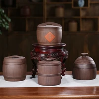 chinese tea box set purple clay ceramic tea jar portable travel tea caddy vintage green tea bag box organizer teaware da60cyg