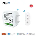 Переключатель для штор Tuya Smart Life, пульт дистанционного управления, рулонные шторы, RF + WIFI, таймер, Google Home, Aelxa, эхо, умный дом