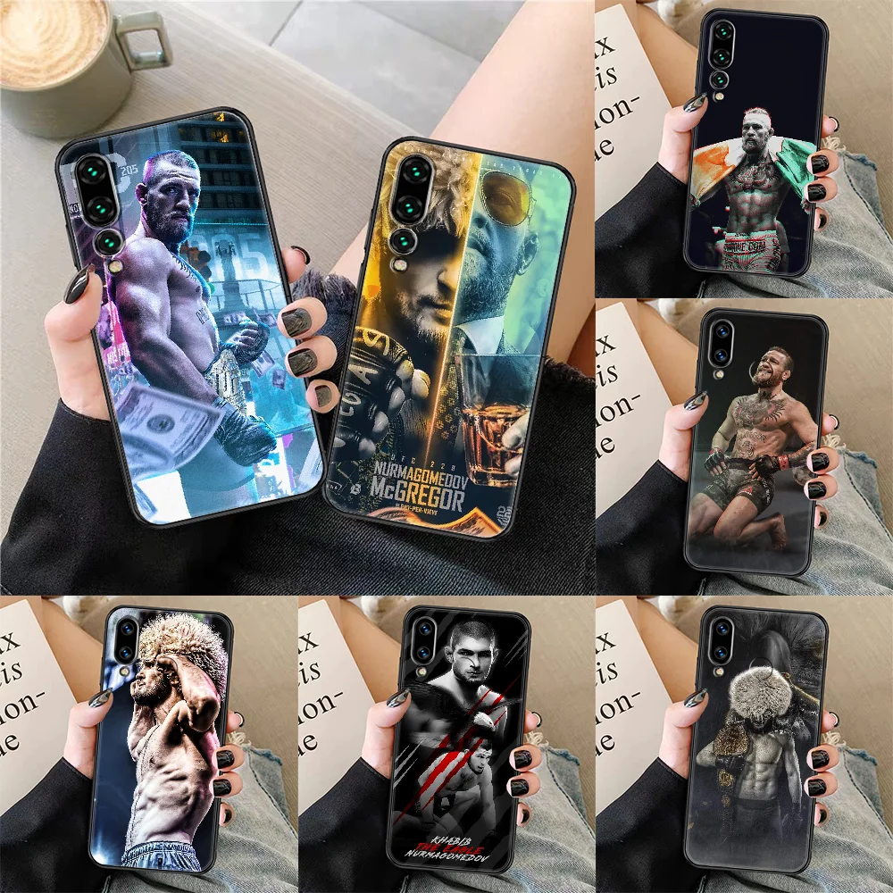Чехол Conor McGregor Khabib Nurmagomedov для телефона Huawei P Mate P10 P20 P30 P40 10 20 Smart Z Pro Lite черный чехол