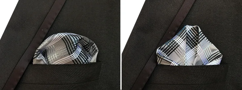 Модный Мужской Шелковый Атласный Карманный квадратный клетчатый цветочный