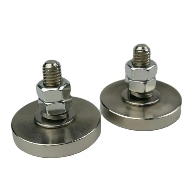 

4 шт. D30mm неодимовый магнит для горшка, штырь с резьбой M6 и 1/4 дюйма, магнитная фиксация, Количество светодиодных ламп, панель, держатель для ка...