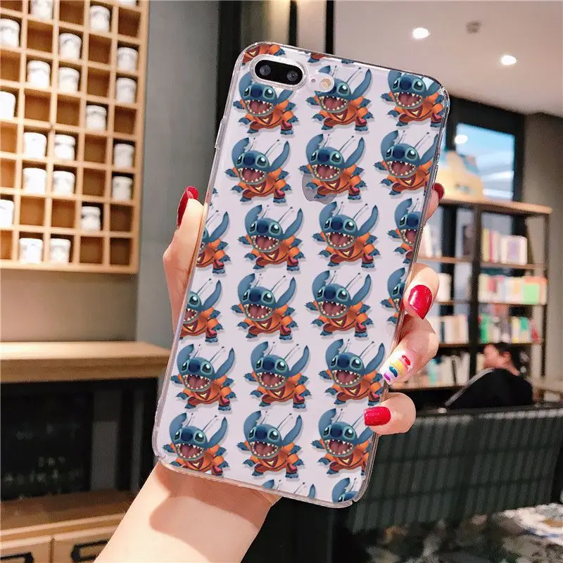 Yinuoda Lilo Ститч прозрачный ТПУ Мягкий силиконовый чехол для телефона iPhone 8 7 6 6S Plus X XS