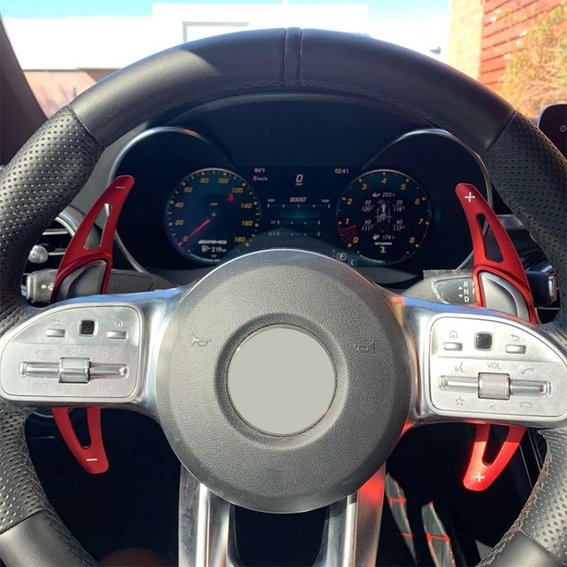 Скоростной вау автомобиль руль сдвиг весло Shifter Расширенный Shifters для Mercedes Benz AMG A45