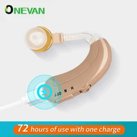 hearing aids sound amplifier rechargeable mini digital invisible deaf aid behind the ear aid for aged health care headphones