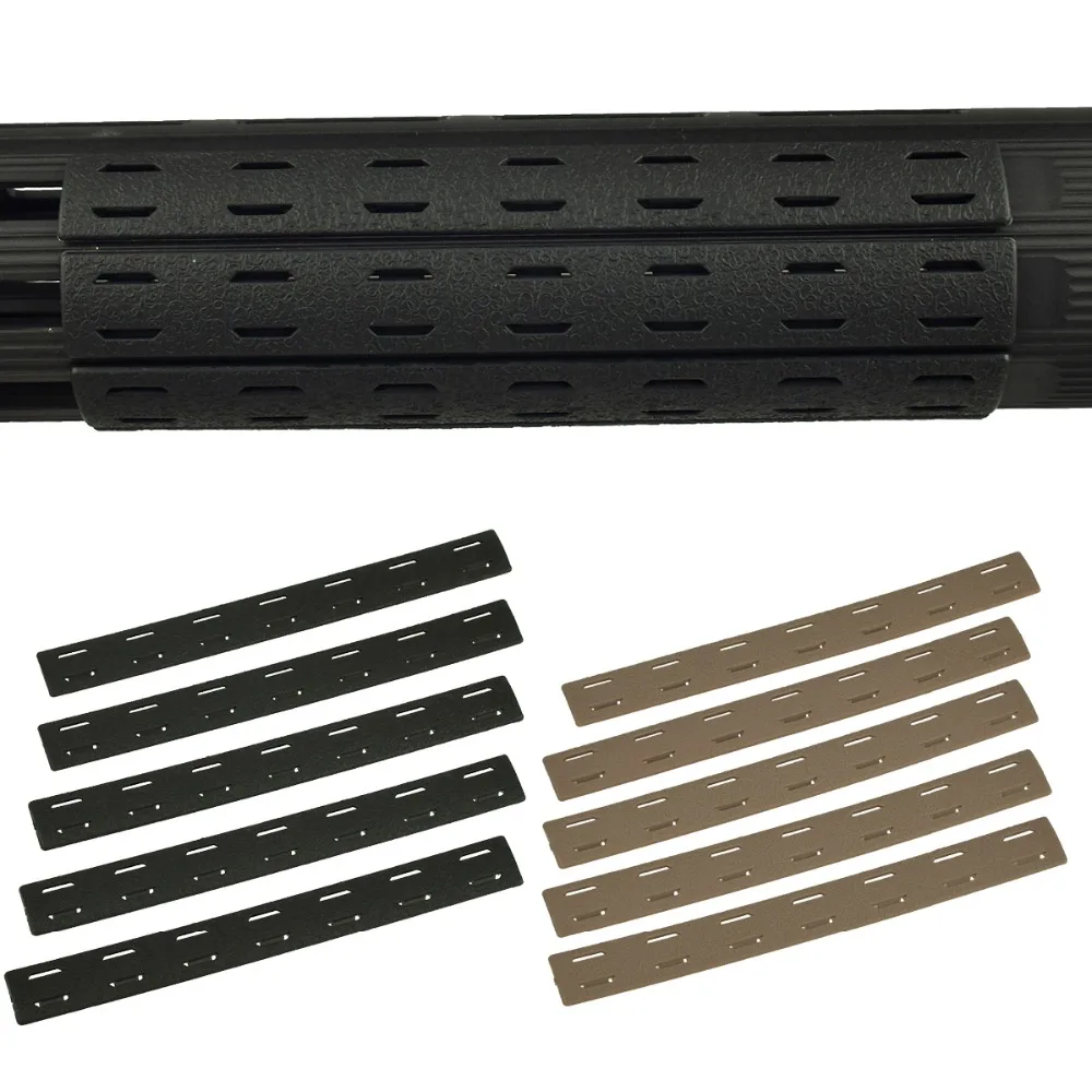 

5pcs/set Tactical BCM Keymod M-LOK Rail mount Panel Kit rifle Hunting AR15 Rail Cover fit Weaver Picatinny Rail Accessories