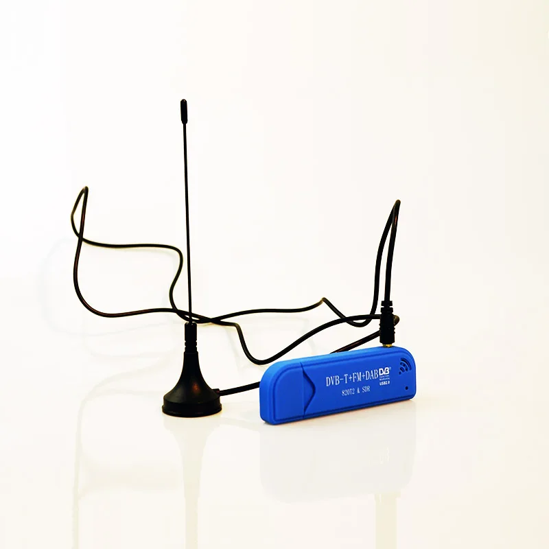 ТВ-тюнер USB2.0 Blue tv Stick DAB FM DVB-T RTL2832 R820T SDR RTL-SDR Dongle Stick цифровой ТВ приемник ИК пульт дистанционного управления с антенной