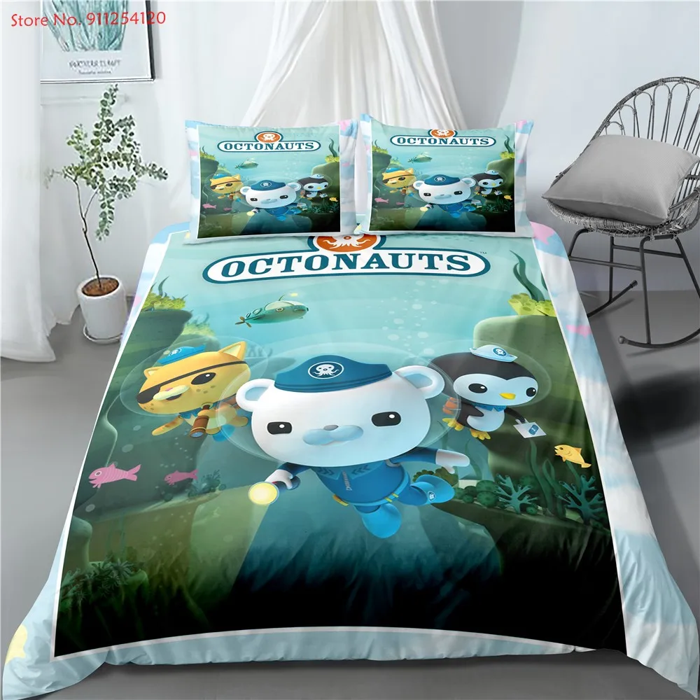 Постельное белье океан комплекты с рисунками октонавтов Стёганое одеяло крышки