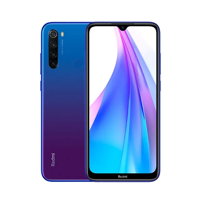 Blue Глобальная версия Xiaomi Redmi Note 8T 4 Гб 128 ГБ 48 МП Четырехъядерный Смартфон Snapdragon 665 Восьмиядерный FHD экран 6,3 дюйма 4000 мАч NFC - Цвет: Blue