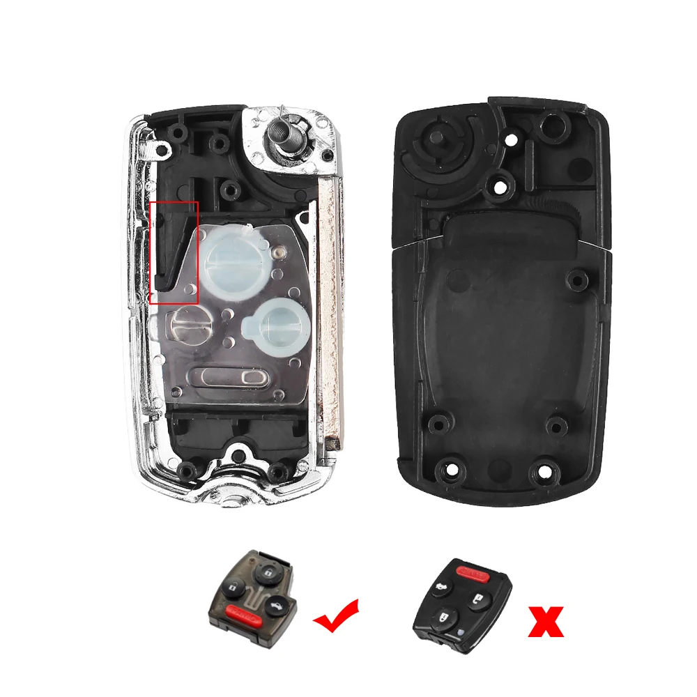 Запасные части KEYYOU для 2/3/4 кнопок модифицированный складной откидной пульт