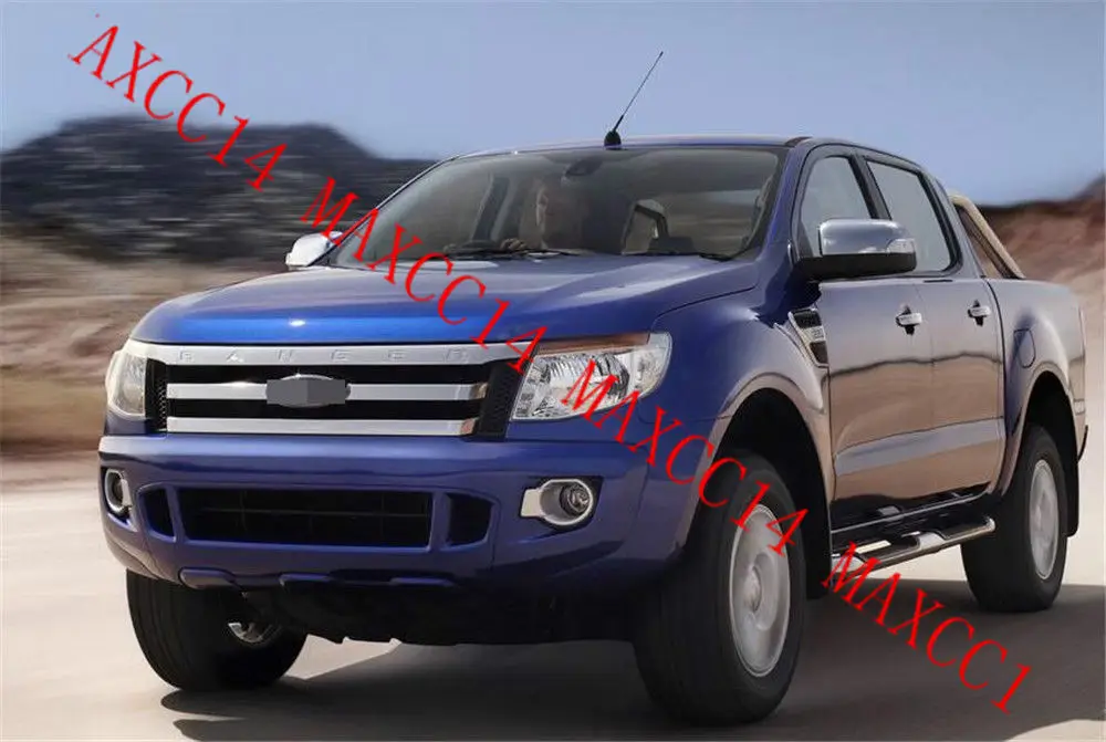 Передний бампер верхняя решетка вентиляции хромированная для Ford Ranger T6 2012