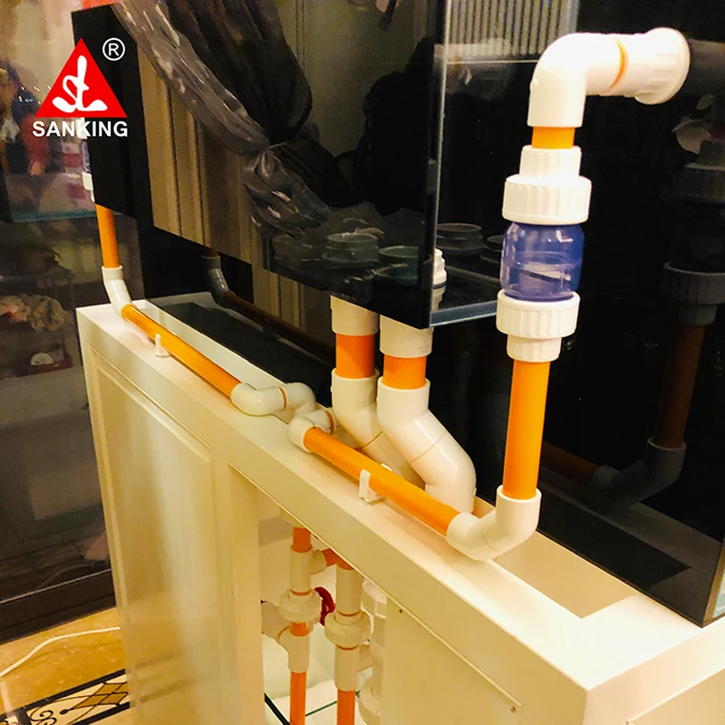 

Sanking 50mm UPVC Orange Pipe Connector Water Pipe Joint Aquarium Parts Garden Irrigation Adapter