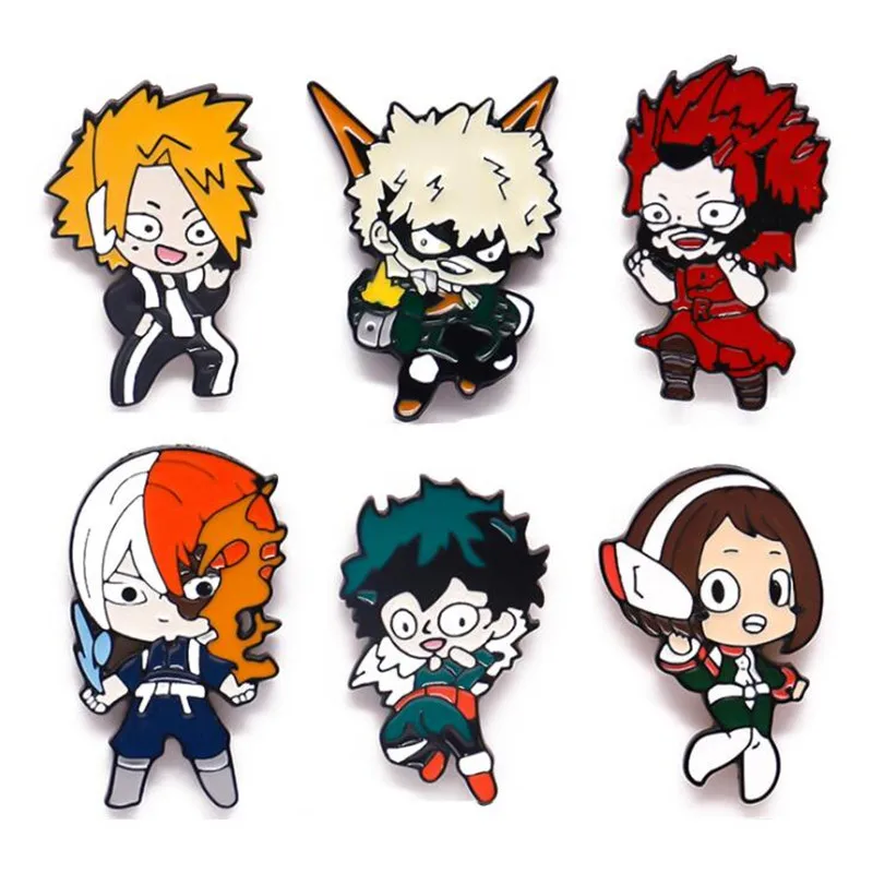 

Anime My Hero Academia Brooch Pin Cartoon Anime Figure Badges Brooches Pins Fans Gift