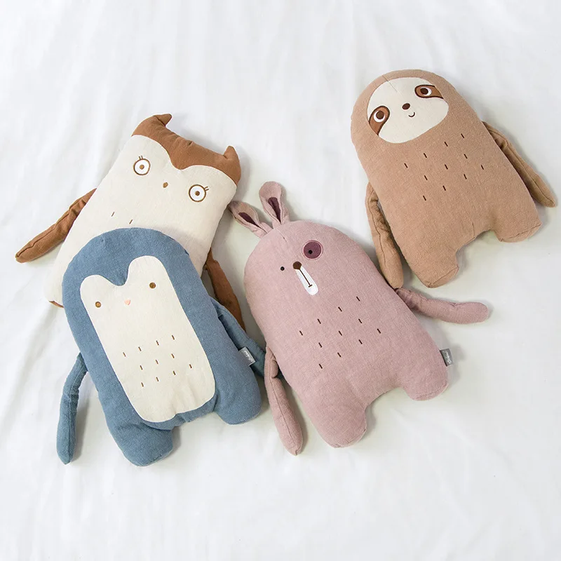 

38cm Cute Soft Rabbit Penguin Pillow Plush Toys Stuffed Pause Office Nap Pillow Bed Sleep Pillow Home Decor Gift Doll for Girl