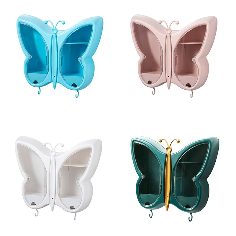 

Butterfly Wall Hanging Makeup Storage Box Drawer-Type Bathroom Makeup