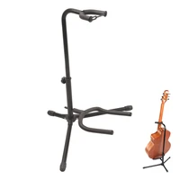 high quality portable aluminum alloy floor guitar stand with stable tripod holder for acoustic electric guitars bass