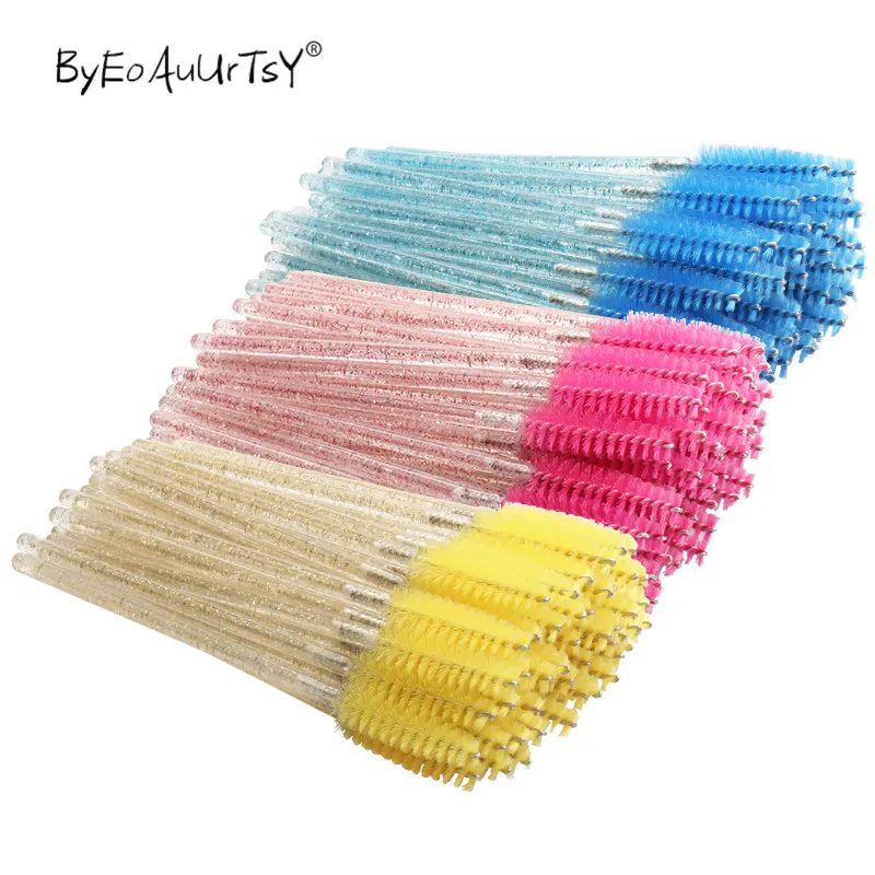 150 шт Одноразовые микро Алмазная ручка щетка для ресниц тушь аппликатор палочка