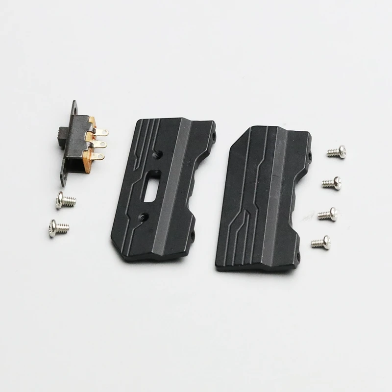 

Orlandoo Hunter 1 Set Upgrade Metal Pedal A01 Wrangler Dedicated CNC Metal Pedal Blac/ Silver For 1:35 RC Car Accessories