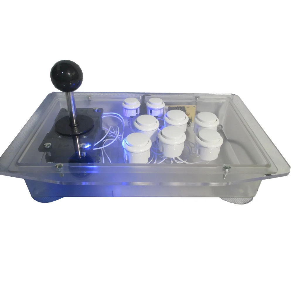 Cdragon Arcade Joystick White Box Led Light USB Fighting Stick Gaming Controller Gamepad Video Game For PC Desktop Computers | Электроника