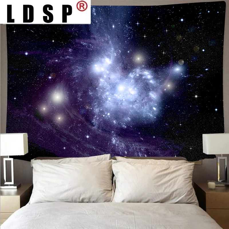 

Впечатляющая космическая настенная ткань LDSP, большой художественный гобелен, Психоделическое подвесное пляжное полотенце, одеяло из полиэ...