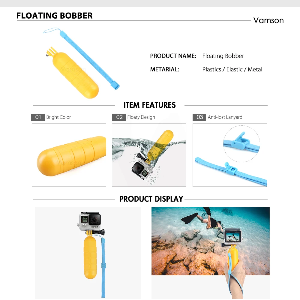 Набор аксессуаров Vamson для DJI OSMO Action новые модные водонепроницаемые сумки Gopro Hero 7 6