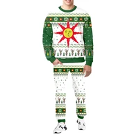 family christmas sweaters mens tracksuit clothing jogging pants womens plus size sweatshirt sweatpants 2 piece couples suits