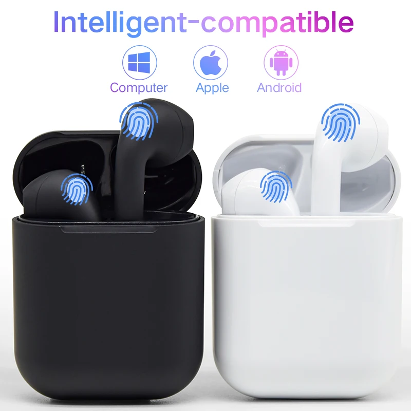 Беспроводные наушники tws i12, беспроводная Bluetooth гарнитура, HD стерео V5.0, шумоподавление, беспроводные наушники, подходят для смартфонов