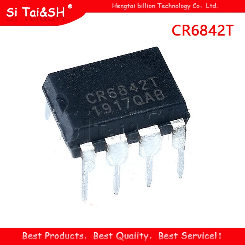 1 шт. CR6842T DIP8 CR6842 DIP 6842T DIP-8 | Электронные компоненты и принадлежности