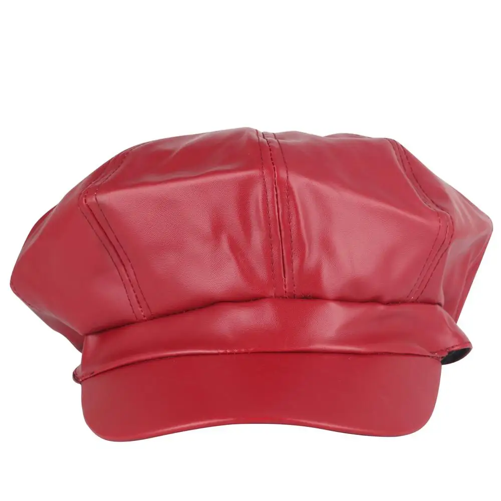 Элегантные женские береты шапки из искусственной кожи уличная Блиндер