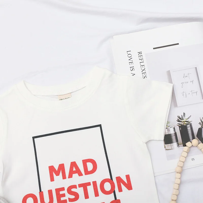 

Chifuna Baby Boys Clothing Short Sleeve Red Letter Printed Summer Tops Baby Girls Clothes Children's Casual Clothing Kids Summer