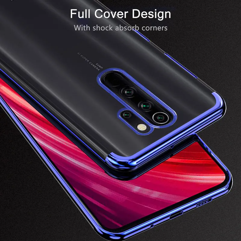 Чехол для Xiaomi Redmi Note 8 Pro прозрачный мягкий силиконовый чехол-накладка из ТПУ 8T