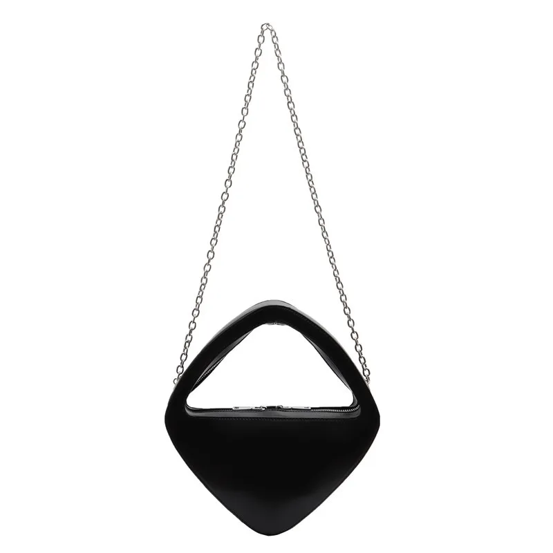 

2021 new European and American tide brand high cold minimalist retro special-shaped design single shoulder chain diagonal bag Cc