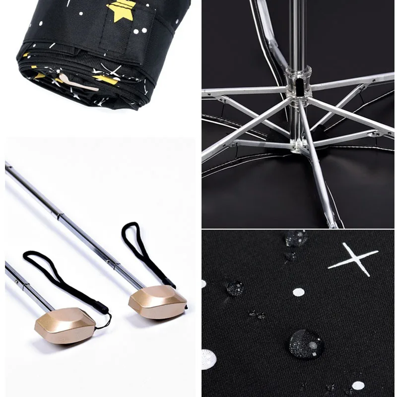 

Anti-UV Protection 5 Folding Umbrella Windproof Ultralight Mini Umbrella Portable Travel Rain Women Umbrella Pocket Kid Umbrella