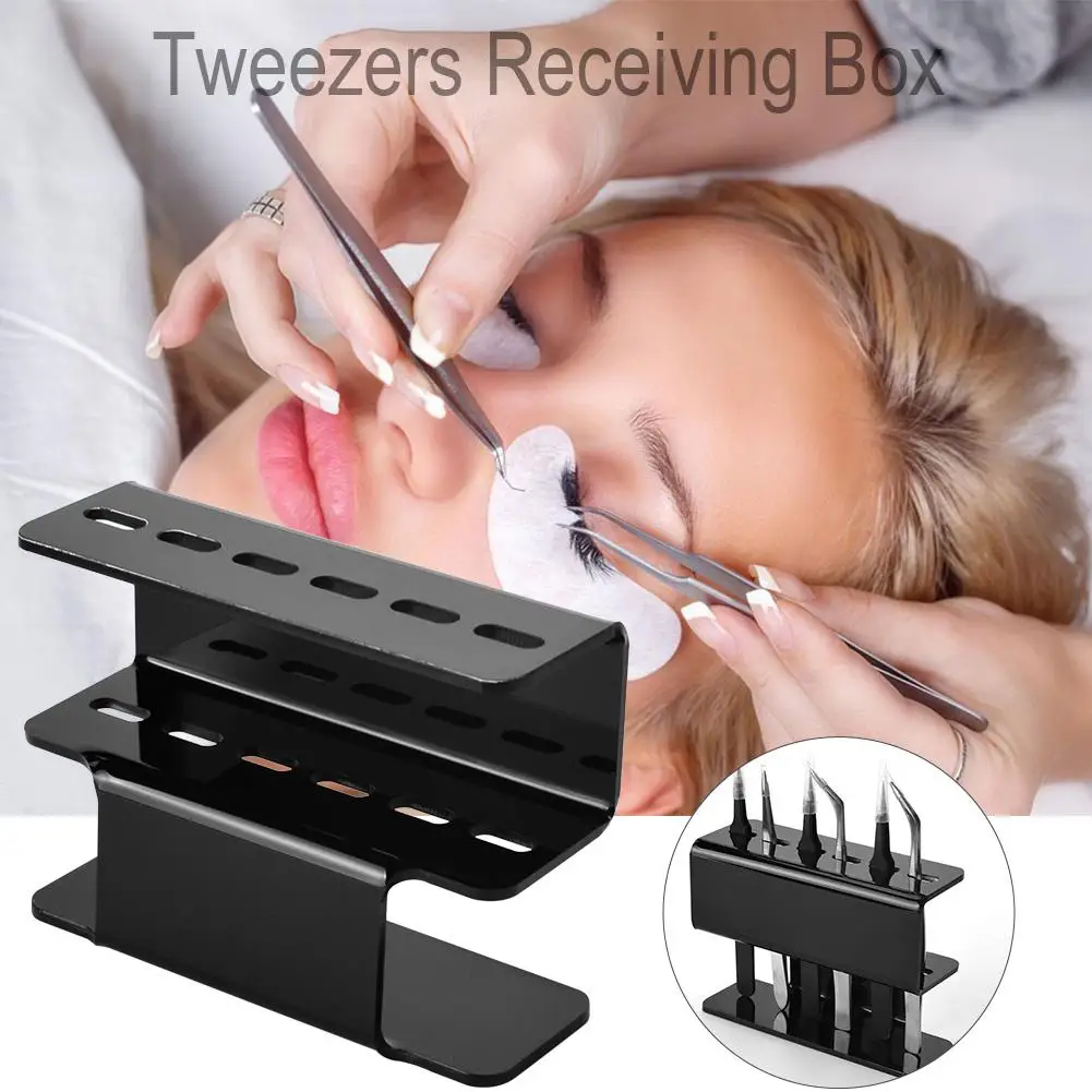

Acrylic Tweezers Stand Storage Rack Display Stand for Tools Collecting Arranging S-type Design Saves Space and Volume