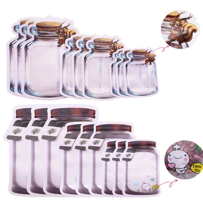 5 шт. многоразовые мешки для конфет с застежкой молнией|Подарочные сумки и