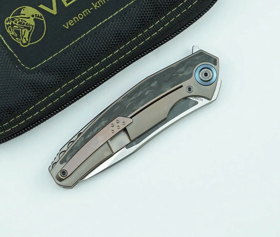 Стальной Многофункциональный складной нож VENOM Kestrel M390 ручка из титанового сплава