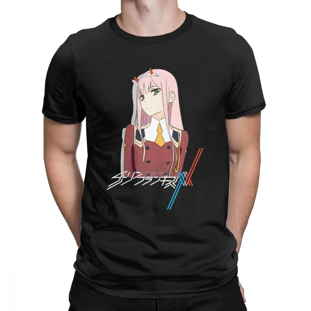 Darling в Franxx DarliFra ноль два футболка для мужчин с коротким рукавом футболки девочек