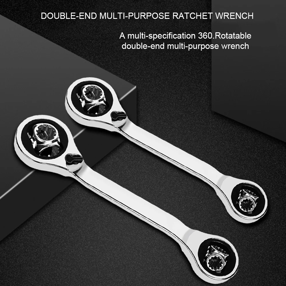 52 в 1 разъем Ratchet Тигр Ключ дюймовый стандарт с сплайн болты Torx вращения гаечный