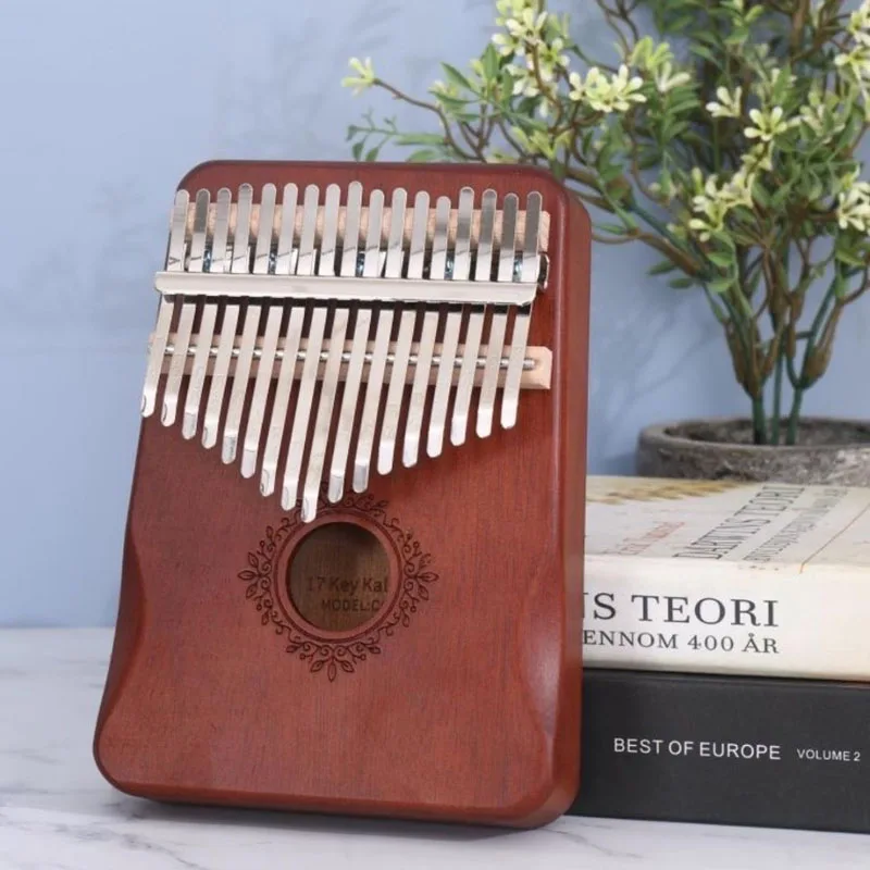 

17 Keys Kalimba Thumb Piano Portable Finger Piano High Quality Mahogany Wood African Sanza Personal Musical Instruments Gifts