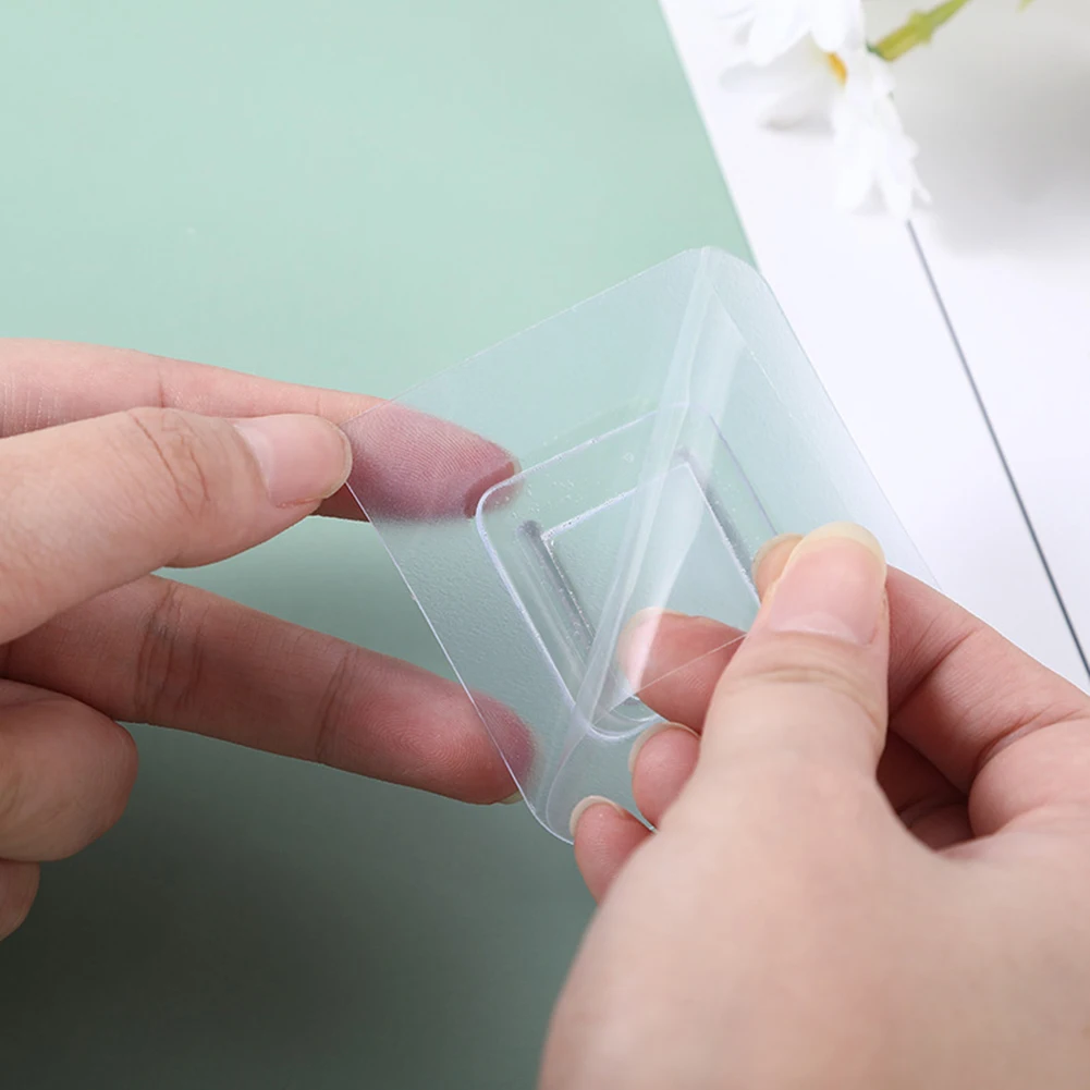 

10 Pack Seamless Wall Hooks Double-sided Stickers Seamless Self Adhesive Hooks Bathroom Punch-free Holder Kitchen Supplies