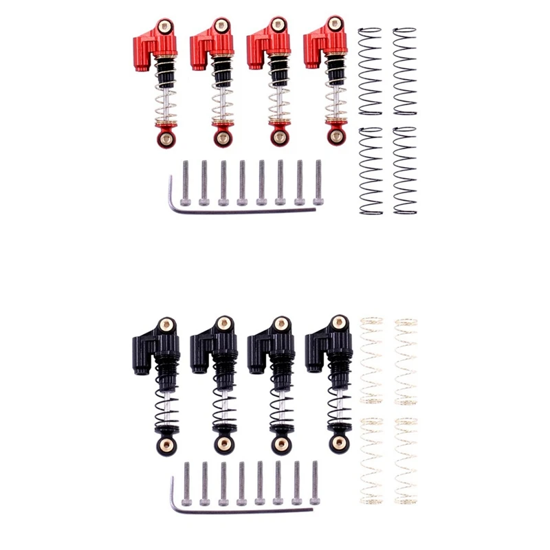 

for Axial SCX24 90081 1/24 RC Crawler Car Metal Double Cylinder Shock Absorbers Damper Upgrade Parts Accessories