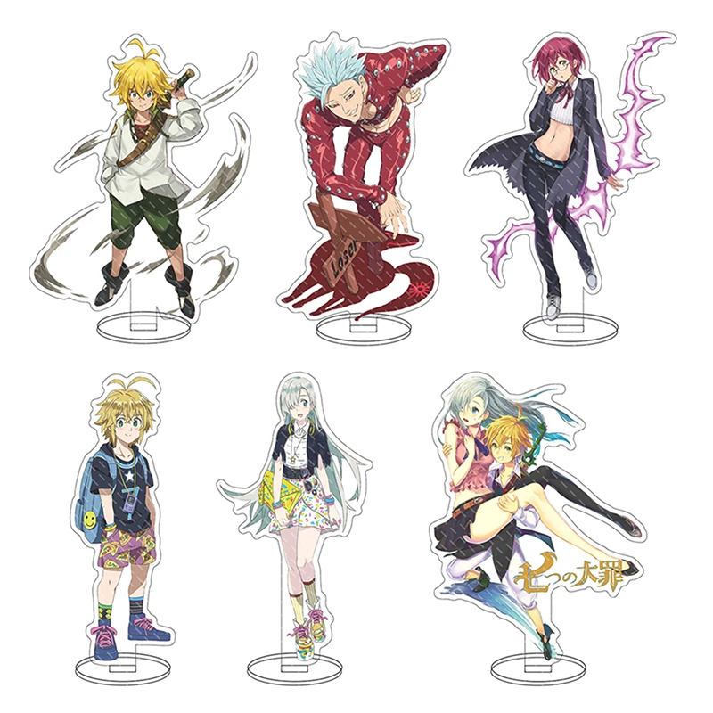 

15cm Anime The Seven Deadly Sins Double-Sided HD Acrylic Stand Cosplay Figure Model Plate Desk Decoration Fans Collection Gift