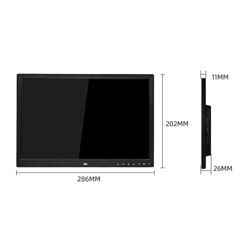 12 дюймов цифровая фоторамка мульти Функция HD 1280X800 с Пресс цифровые кнопки