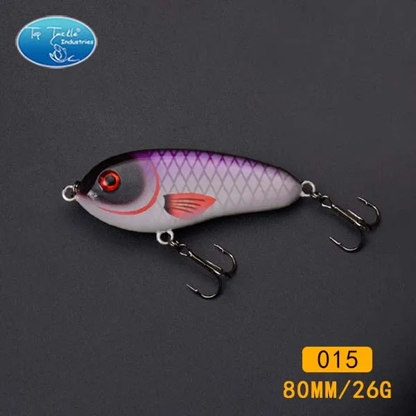 2 hooks 80mm 015 Бесплатный проезд рыболовные снасти рывок приманки рыболовную приманку голубка( 80 мм 25 г- 8/pcs-8/цвет- раковина - Цвет: 2 hooks 80mm 015