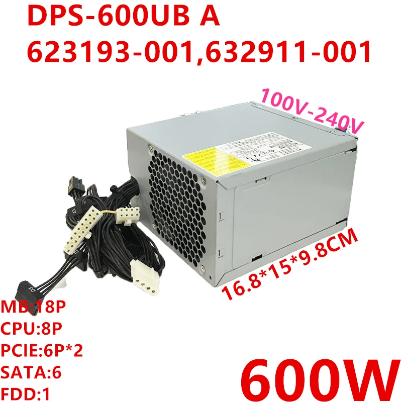 Новый оригинальный блок питания для HP Z420 600 Вт DPS 600UB A 623193 001 632911 003 003|Блоки