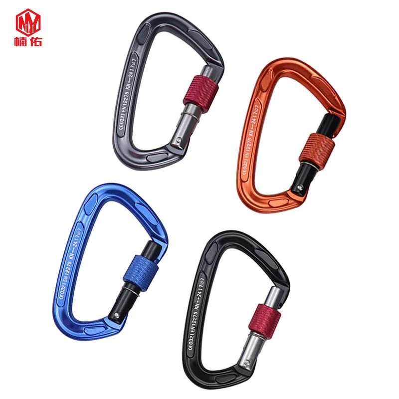 

1PC Portable Automatic Main Lock Aviation Aluminum Carabiner Mountaineering Buckle Descent Device Quick Hook Hanging Buckle