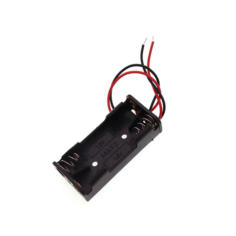 

MasterFire 500pcs/lot 2 x AAA Battery Holder Storage Box Case Lead With 2 Slots 3V AAA Size Batteries Storage Box Plastic Case